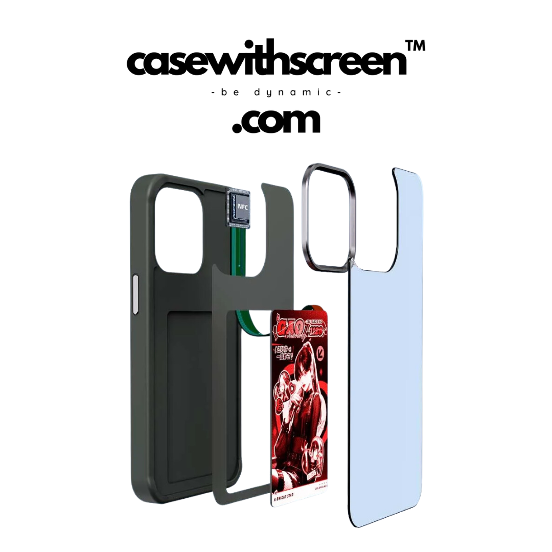 CaseWithScreen™️ - Best iPhone NFC E Ink Display Cases